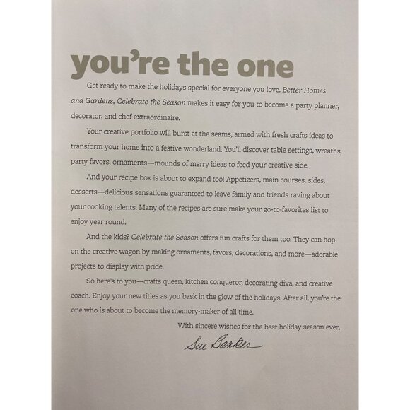 Better Homes & Gardens Celebrate The Season Hardcover Book - Picture 4 of 5